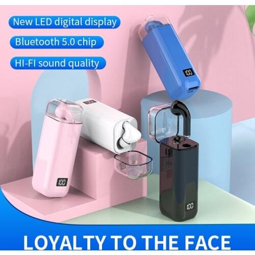 Bluetooth 5.0 Headset Wireless Phone Headset ultra-large Capacity Charging Box 9D Noise Reduction HIFI Stereo Sports Waterproof