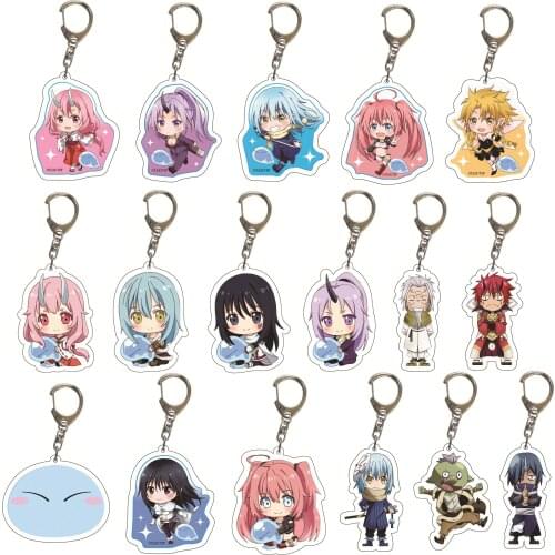 Anime Tensei shitara Slime Datta Ken kawaii Rimuru Shizue Milim Benimaru Shuna Shion Ranga Souei hakurou Gobuta Lamrys keychain