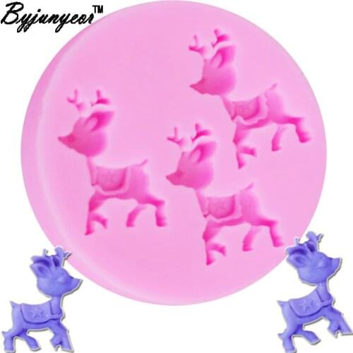 ByjunyeorM303 3D Cute Sheep Epoxy UV Resin Silicone Mold Candle Gumpase Clay Molds Fondant Cake Chocolate Mould DIY Baking Tools