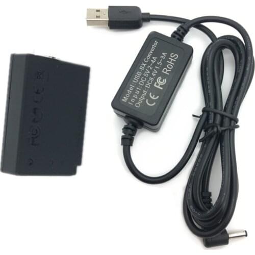 DR-E17 Dummy Battery + USB Adapter Charging Cable for Canon 77D M3 M5 M6 II Camera Power Bank as ACK-E17 LP-E17 E17