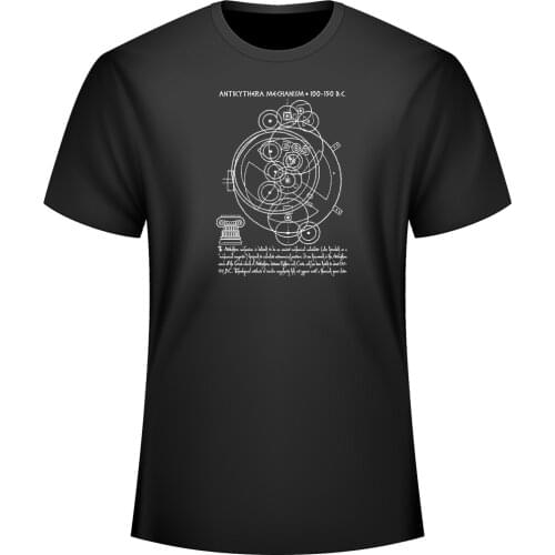 Ancient Greek Ancient Celestial Calculator Antikythera Mechanism T-Shirt. Summer Cotton Short Sleeve O-Neck Mens T Shirt S-3XL