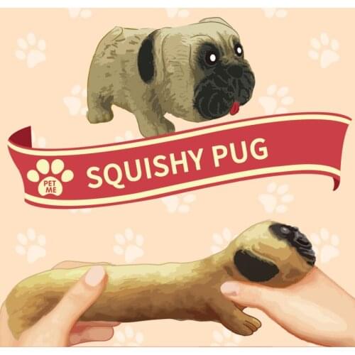 Creative Lala Pug Decompression Toys Pinch Le Pai Dog Sand Elastic Stretch Deformation Vent Toy Novelty Gag Toys For Baby Kids