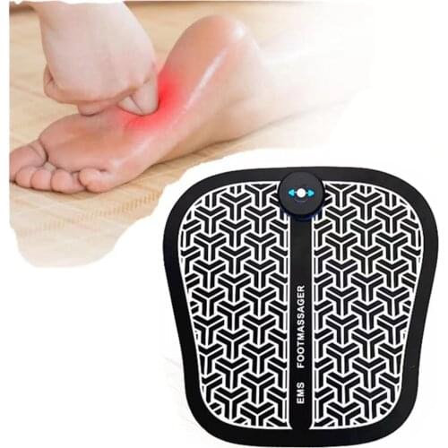 Pulse Foot Massage Pad EMS Physical Therapy USB Rechargeable Massager Foot Care Relaxation Stimulator Leg Nursing Pad