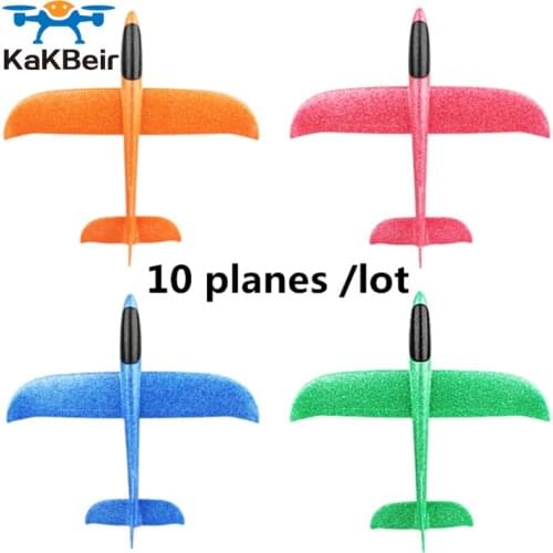 KaKBeir EPP Foam Hand Throw Airplane Outdoor Launch Glider Plane Kids Gift Toy 48CM Interesting Toys 10pcs/lot free ship