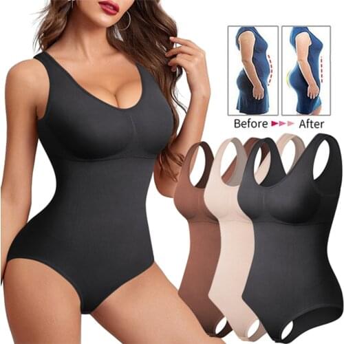 Shapewear Bodysuit for Women Waist Trainer Corset Tummy Control Fajas Full Body Shaper Butt Lifter Thigh Slimming Underwear