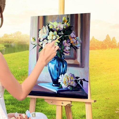 Landscape Bouquet DIY Paint By Numbers Kit Oil Paints 50*70 Canvas Painting Handmade Crafts For Adults Wholesale