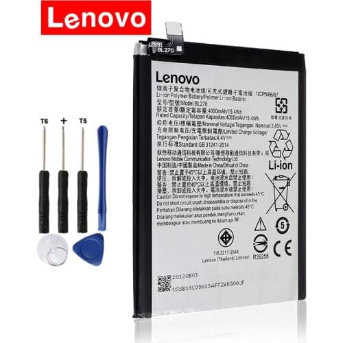 New Original BL270 Batteries For Lenovo K6 Note Battery/ Vibe K6 Plus BL273 For K6 Note Dual SIM K53a48 Mobile Phone+Gift Tools