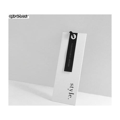 PK014 Customized print clothing hang tag paperboard garment swing hanging tag hand tags