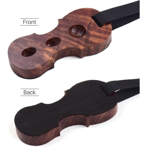 Hardwood Cello Endpin Non-slip Stop Holder Rest Anchor Protector Pad Cello Shape Black Walnut Color String Accessories