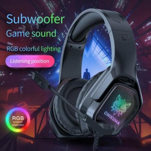 Professional Led Light Wired Gamer Headphones With Microphone For PS4 PS5 Xbox One Computer Bass Stereo PC Gaming Headset Gifts