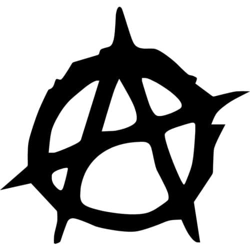 Anarchy Decals Decoration Car Accessories Car Sticker Black/Silver 10cm*10cm