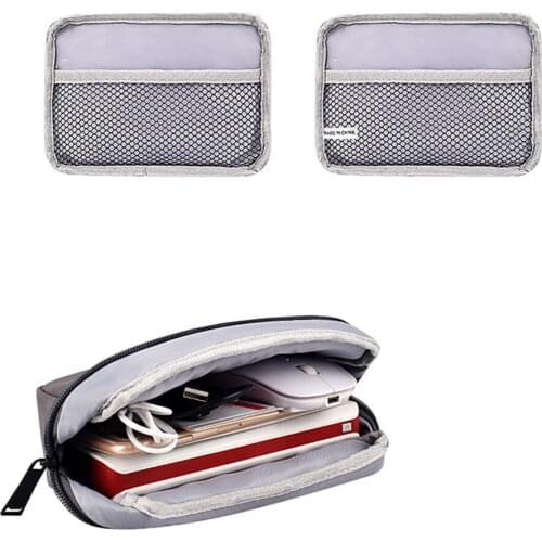 Cable Bag Organizer Wires Charger Digital USB Gadget Portable Electronic Earphone Case Zipper Storage Pouch Accessories Supplies