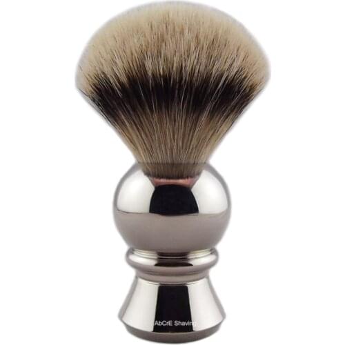Heavy Stainless Handle Mens Shaving Brush Beard Knot Size 26mm Silvertip/Best Badger Hair