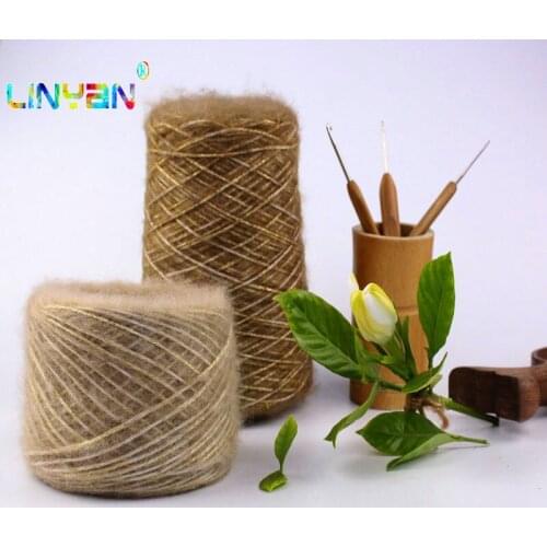 50g *1 ball Fashion sweater Mohair metallized thread yarn coarse mercerized yarn knitting yarn crochet Gold and silver thread t4