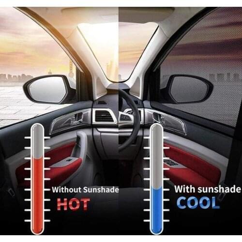 Car Anti Mosquito Sunshade Curtain Auto Window Shade Screen Mesh Window Cloth K1I4