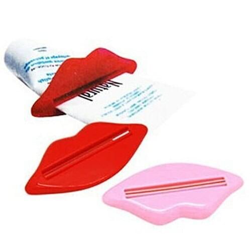 1Pcs Sexy Hot Lip Toothpaste Tube Squeezer Dispenser Easy Holder Cartoon Dispenser Cream Squeezer Home Bathroom Supplies