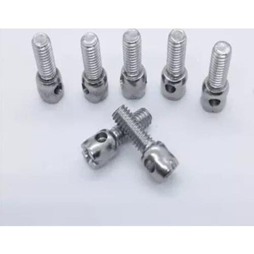 10pcs M4 304 stainless steel Lead seal screw Meter screws Cover bolt Perforated bolts 8mm-50mm Length