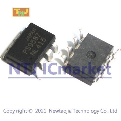 10 PCS PS9587 SOP-8 PS 9587 SMD-8 HIGH CMR, 10 Mbps OPEN COLLECTOR OUTPUT TYPE IC CHIP