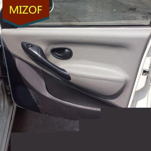Auto Modified Accesorries Fibre Leather Interior Doors Panel Armrest Cover For Fiat Palio Weekend Siena AAB068