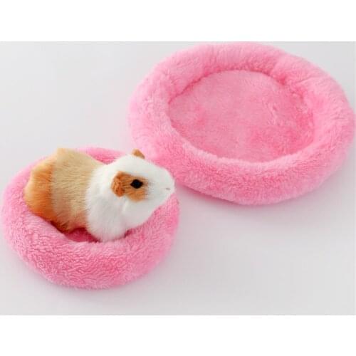 Hamster Nest Pad Velvet Warm Pet Cushion Hedgehog Chinchilla Rabbit For Rodent/Guinea Pig/Rat/Hedgehog L Pet supplies