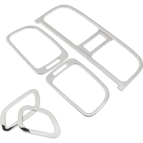 Decorative Air outlet conditioning Cover stainless steel frame Car Accessories 6pcs/Set For VW Volkswagen Polo 2011-2017 6R