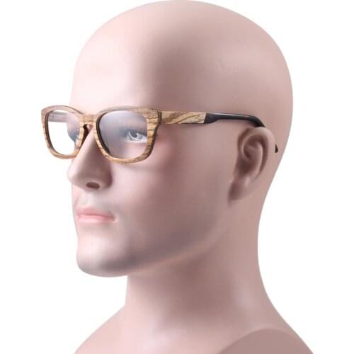 Handmade Wood Prescription Glasses Frame Men Women Wooden Optical Eyeglasses Reading Glass frame 6012 with case