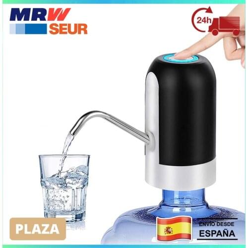 Water pump dispenser USB charging distributor, removable and convenient to use in bottled water, from Spain