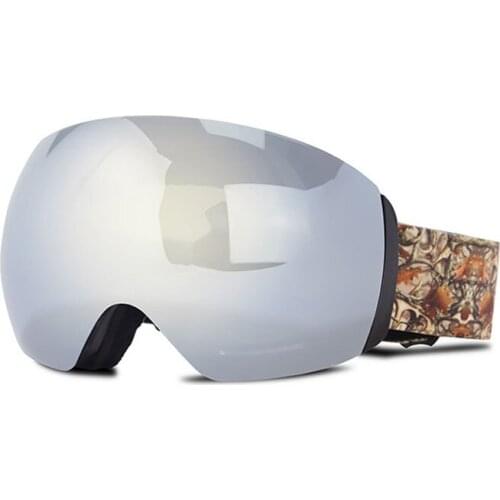 Double layer large spherical ski glasses winter mens and womens outdoor sports glasses