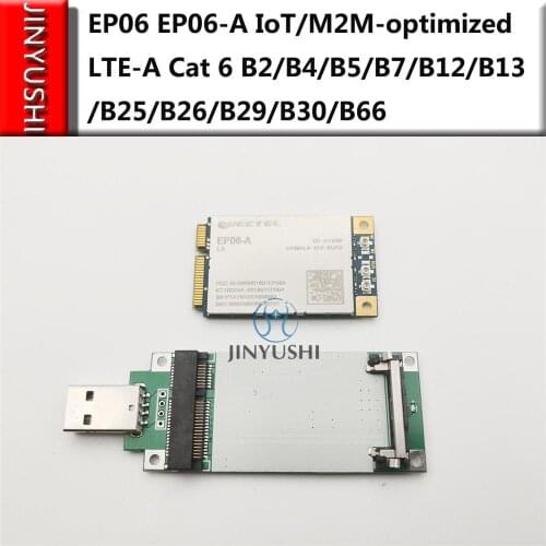 EP06 EP06-E EP06-A IoT/M2M-optimized LTE-A Cat 6 Mini PCIe Module with USB adapter SIM card slot support Openwrt mikrotik