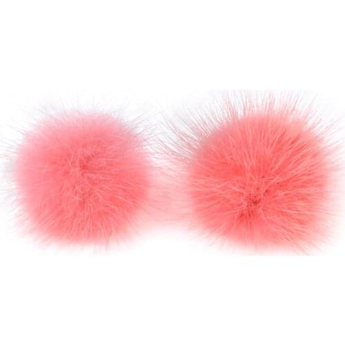 LFPU Candy Color 100% Real Mink Fur Earrings Pompom Ball Stud Earrings For Women Girl Wedding Engagement Banquet Jewelry