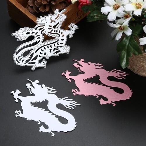DIY Metal Cutting Dies Love Cartoon Dragon Scrapbook Album Carbon Steel Knife Mold Decoration Paper Knife Mold Crafts