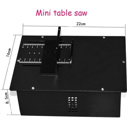 Mini Table Saw Acrylic/Wood Sawing Machine High Precision Woodworking Saws Metal Small Cutting Machine A00-B20