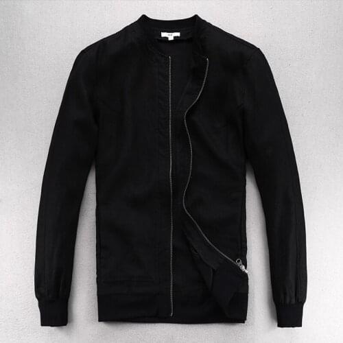 Italy brand loose jacket men linen solid men jackets spring autumn men jacket fashion 100% flax jackets mens jaqueta chaqueta