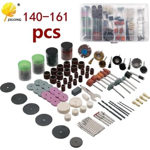 140-161 electric grinder accessory set grinding head resin cutting disc sandpaper circle brush engraving milling cutter polishin