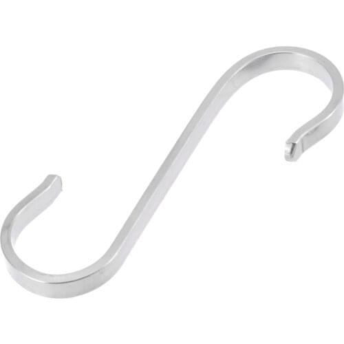 New 10pcs S Shape Hooks Stainless Steel Universal Hanger Clasp Rack Clothes Kitchen StorageMayitr Multifunction Hooks