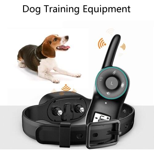 Anti Bark Dog Training Collar Electric Adjustable Dog Training Equipment Shock Vibration Pet Trainer Remote Control Device