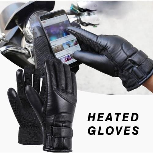 Electric Heated Gloves Windproof Cycling Skiing Warm Heating Gloves USB Powered For Men Women