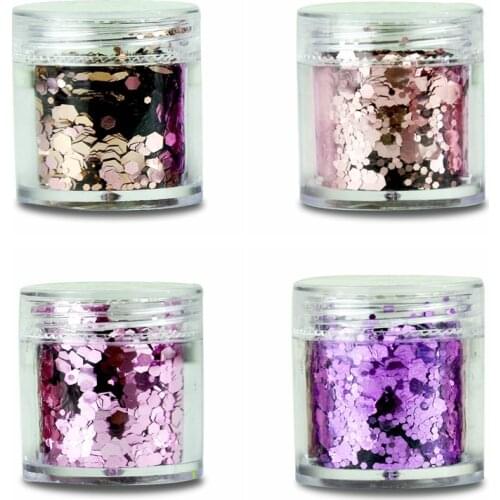10g/Box Iridescent Chunky Mix Glitter//Fairy Dust//Purple Glitter Mix// 4 Colors Glitter/Tumbler Glitter//Nail Art//Loose Bulk