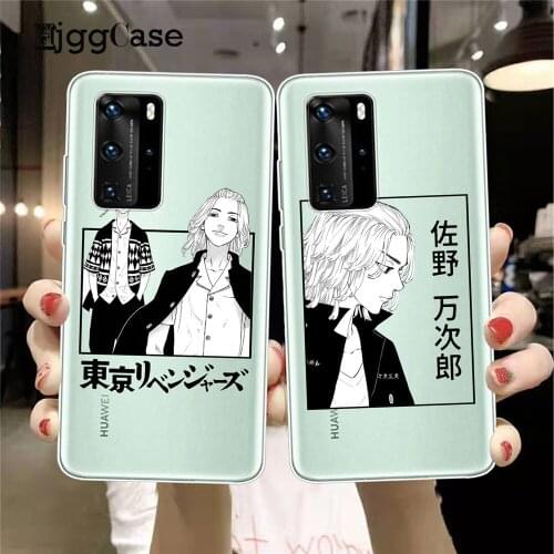 Tokyo Revengers Manjiro Sano Clear Phone Case For Huawei P20 P30 P40 Lite E Por Mate 20 30 40 Lite Por Cute Anime Soft Cover