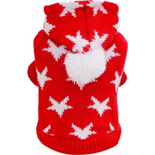 Pullover Stylish Cat Dog Hoodies Sweater Casual Pet Winter Clothes Fashion Print for Autumn