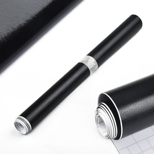 Replacement Car film Black Faux Leather Upholstery Car Interior Film New