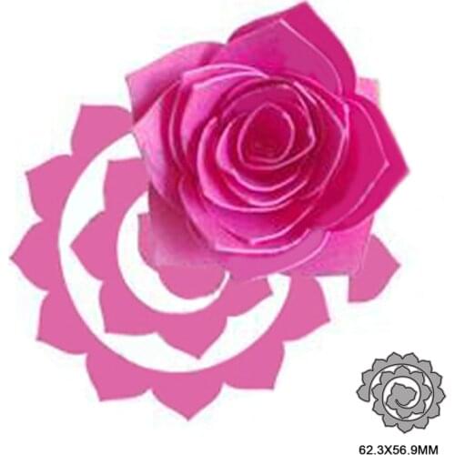 Spiral Flower Metal Cutting Dies for DIY Scrapbooking Album Paper Cards Decorative Crafts Embossing Die Cuts Christmas 2021new