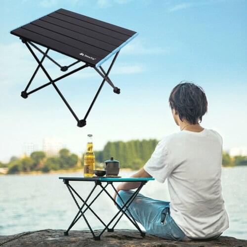 Ultralight Portable Folding Camping Table Foldable Outdoor Dinner Desk High Strength Aluminum Alloy For Garden Party Picnic BBQ