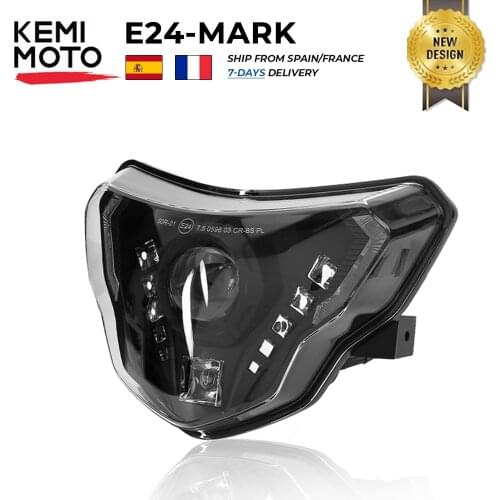 E9-mark LED Headlights For BMW G310GS G310R G 310 GS R 310GS Motorcycles Lights with Complete Devil eyes Assembly Kit