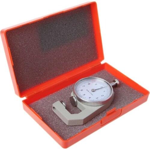 Dial Thickness Gauge 10 20mm Leather Paper Thickness Meter Tester Accuracy 0.1mm B85C