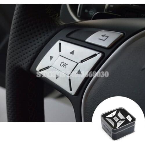 Interior Steering Wheel Button Trim Cover 12pcs For Benz CLA C117 X117 W117 2013-2014 Car accesories interior Car Trim