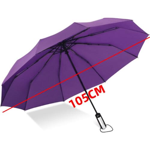 105cm Creative 10 Bones Automatic Umbrella Gift Umbrella Increase Reinforce Sunny Rain Dual Use Business Umbrella