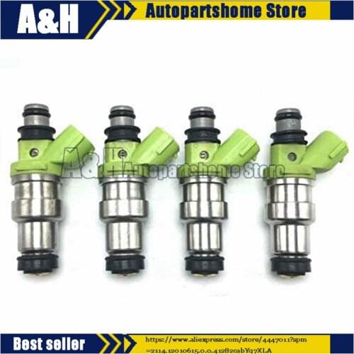 23250-74160 2325074160 Set 4 High Qualitty Fuel Injector Nozzle Injection For Toyota Celica RAV4 MR2 Caldina Carina 2.0L 3SGE