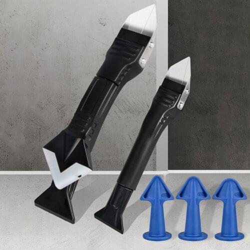 6 in 1 Silicone Remover Sealant Smooth Scraper Caulk Finisher Grout Kit Tools Kitchen Gadgets Hand Tool Sets Angle Seam Shovel