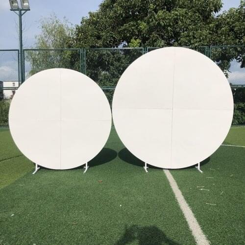 White iron circle arch wedding birthday party baby baptism flower arch backdrops decoration flower arch wedding stand shelf